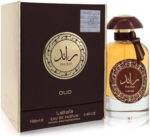 Lattafa Raed Oud Eau De Parfum 3.4Fl oz Natural Spray Perfume