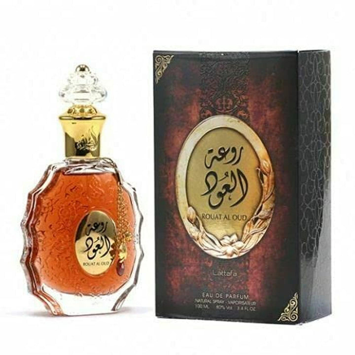 Lattafa Rouat Al Oud Eau De Parfum 3.4Fl oz Natural Spray Perfume