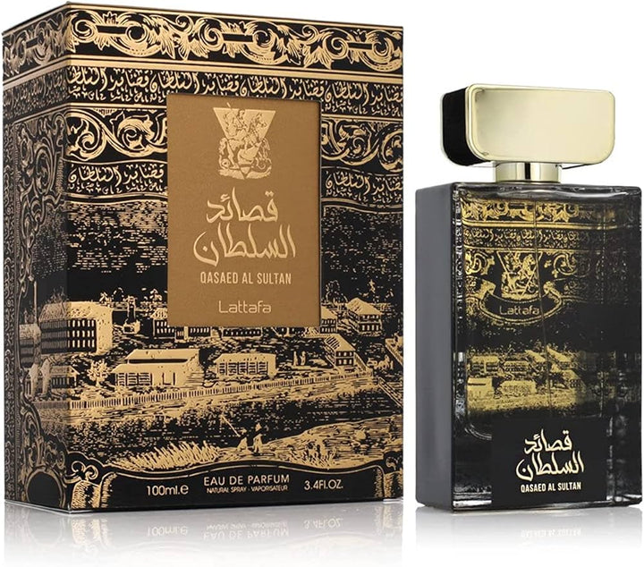 Lattafa Qasaed Al Sultan Eau De Parfum 3.4Fl oz Natural Spray Perfume