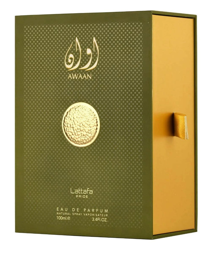 Lattafa Awaan Gold Eau De Parfum 3.4Fl oz Natural Spray Perfume