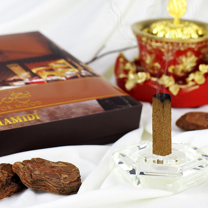 HAMIDI LUXURY BAKHOOR MOOD BAKHOOR 10 INCENSE STICK WITH CRYSTAL BASE