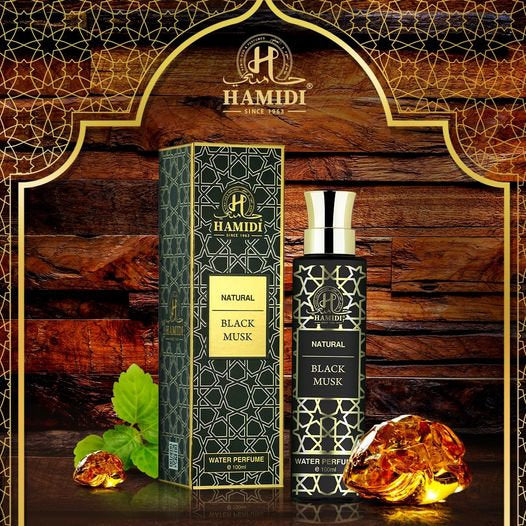 HAMIDI NATURAL BLACK MUSK WATER PERFUME SPRAY 100ML