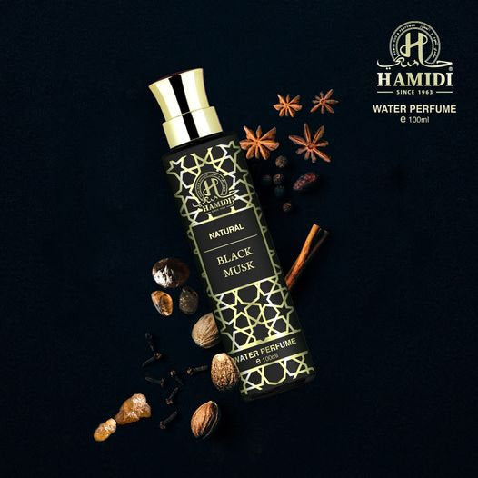 HAMIDI NATURAL BLACK MUSK WATER PERFUME SPRAY 100ML