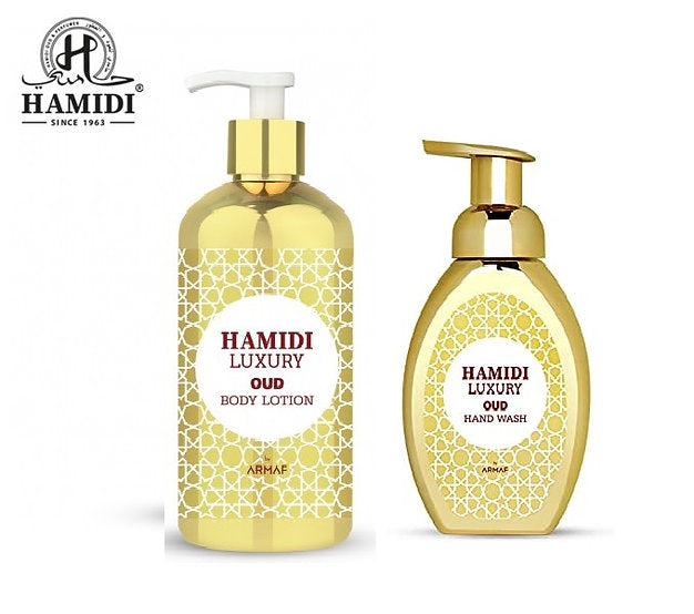 Hamidi Luxury Oud 2pc Set .16.9 oz. Body Lotion /11 oz. Hand Wash