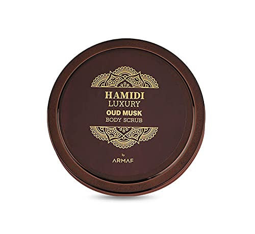 Hamidi Luxury Oud Musk 3pc Set .16.9 oz Body Scrub / Shower Gel/ Body Butter