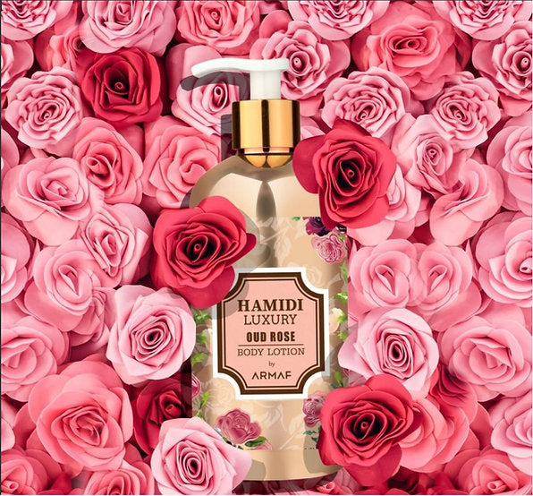 Hamidi Luxury Oud Rose 16.9 oz. Body Lotion