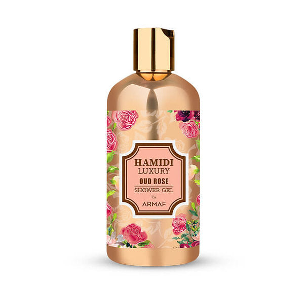 Hamidi Luxury Oud Rose 16.9 oz. Shower Gel