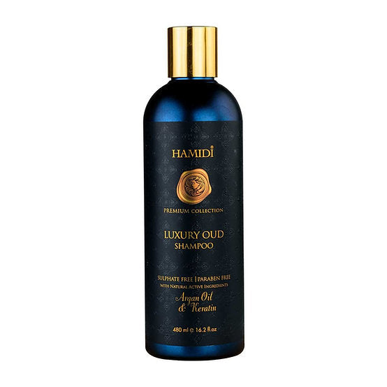 Hamidi Luxury Oud Shampoo Argan Oil & Keratin 480ml Sulphate and Paraben Free