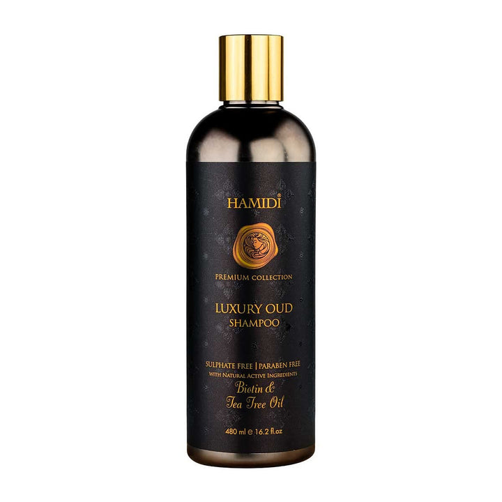 Hamidi Luxury Oud Shampoo Biotin & Tea Tree 480ml Sulphate and Par