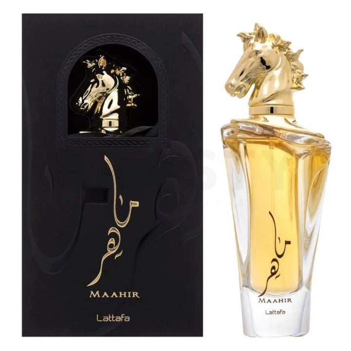 Lattafa Maahir Gold Eau De Parfum 3.4Fl oz Natural Spray Perfume