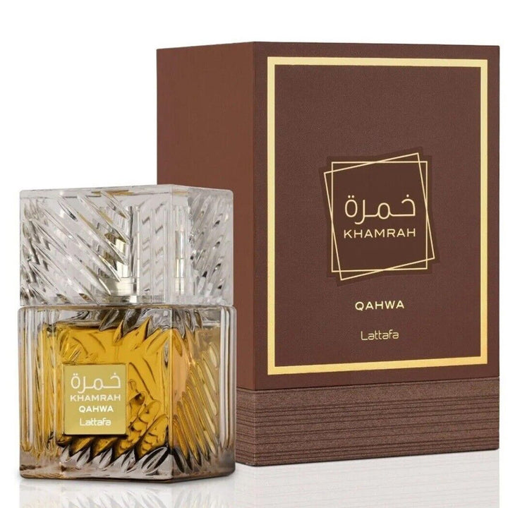 Lattafa Khamrah Qahwa Eau De Parfum 3.4Fl oz Natural Spray Perfume