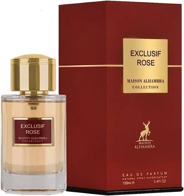 Lattafa Exclusif Rose Eau De Parfum 3.4Fl oz Natural Spray Perfume