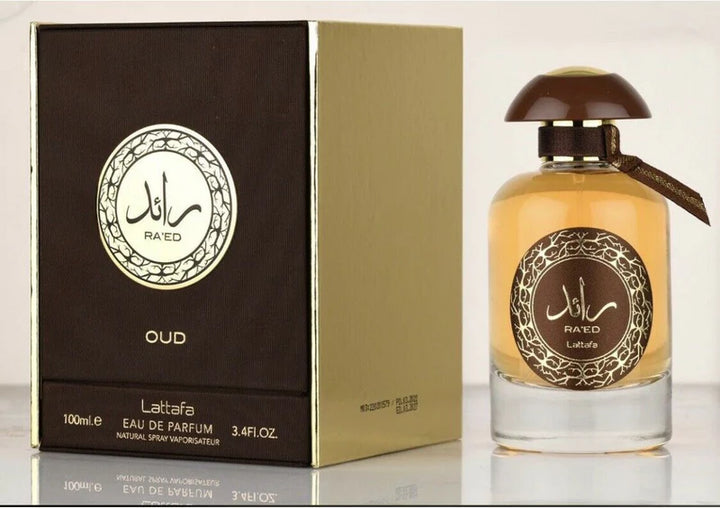 Lattafa Raed Oud Eau De Parfum 3.4Fl oz Natural Spray Perfume