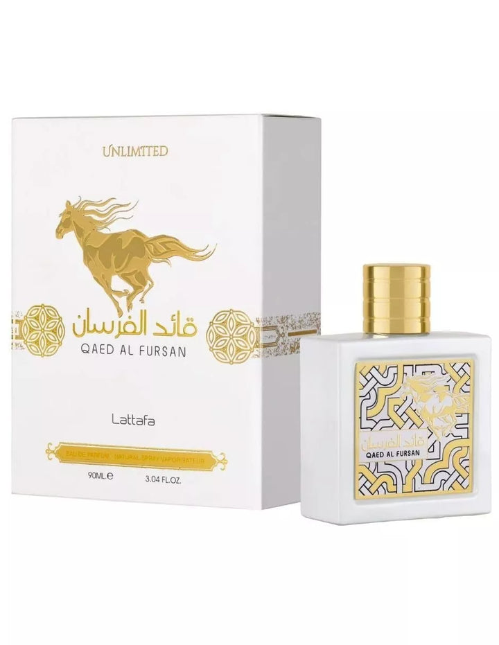 Lattafa Qaed Al Fursan Unlimited White Eau De Parfum 3.4Fl oz Natural Spray Perfume