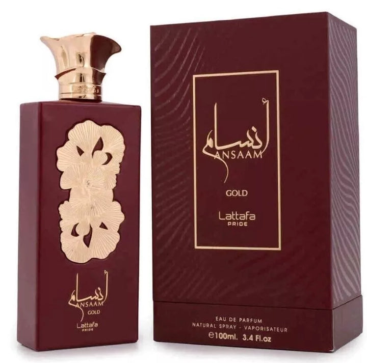 Lattafa Ansaam Gold Eau De Parfum 3.4Fl oz Natural Spray Perfume